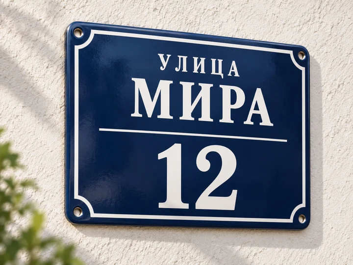 Визуализация: Домовые таблички (Аншлаги)