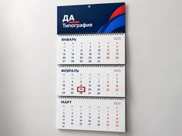 Визуализация: Календари квартальные