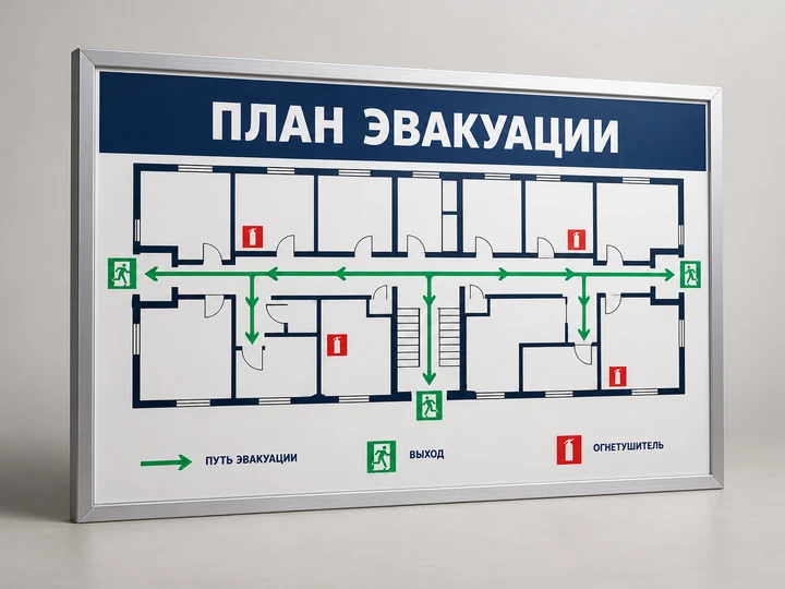 Визуализация: Планы эвакуации